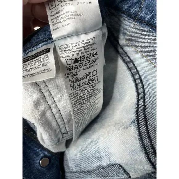 Levis 501 Button Fly Jeans White Oak Cone Denim Acid Wash Tag Size 32/30 - Picture 11 of 11